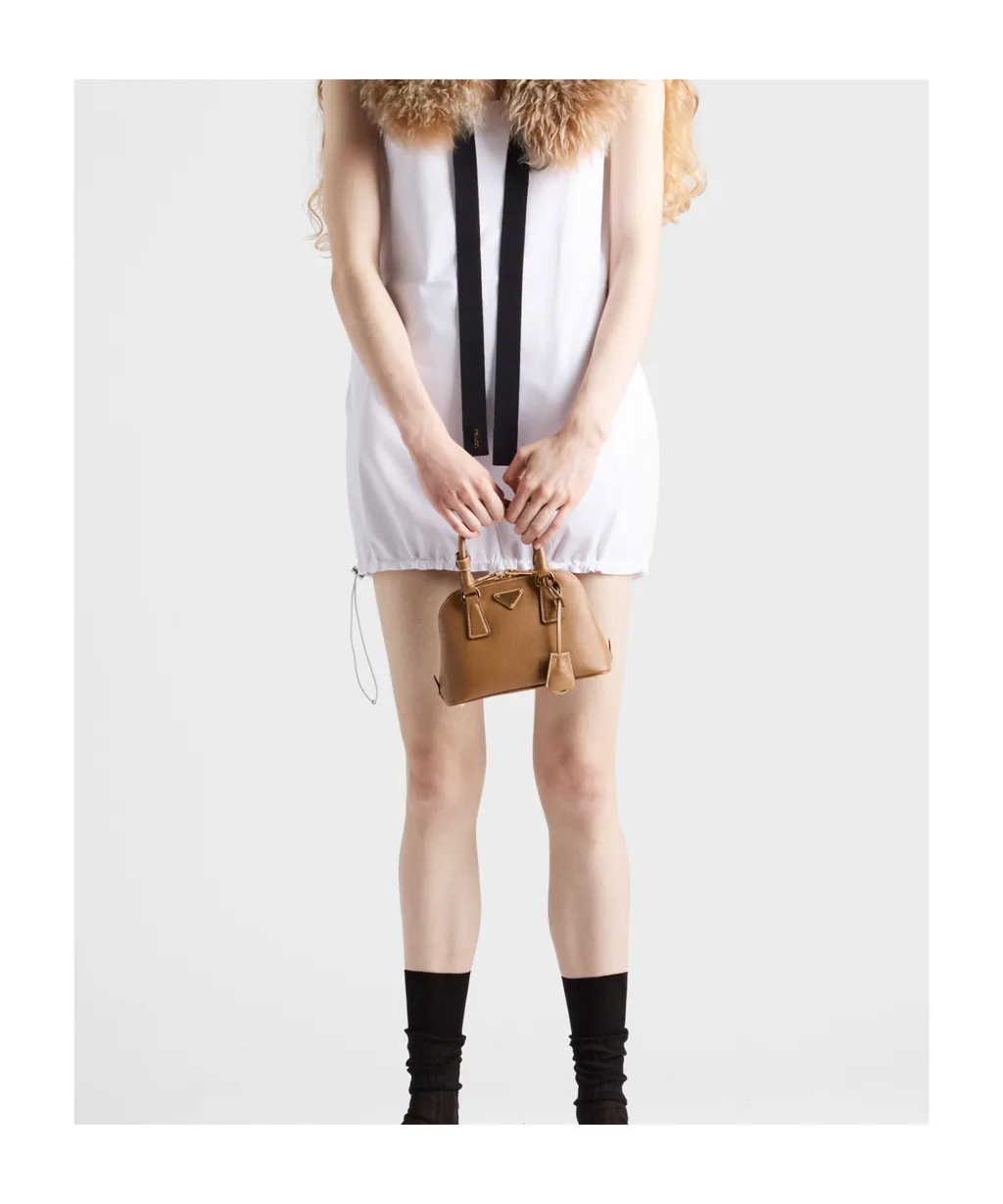 Prada Zip-Up Top Handle Bag