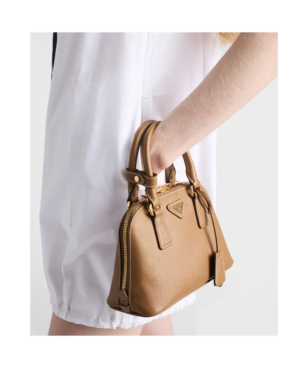 Prada Zip-Up Top Handle Bag