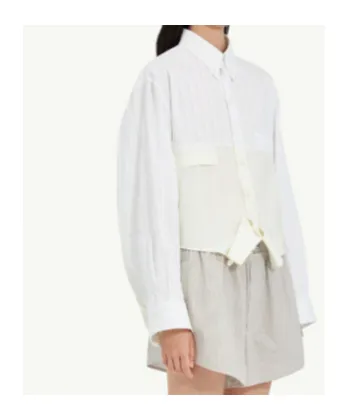 Mm6 Maison Margiela Mirrored Poplin Shirt