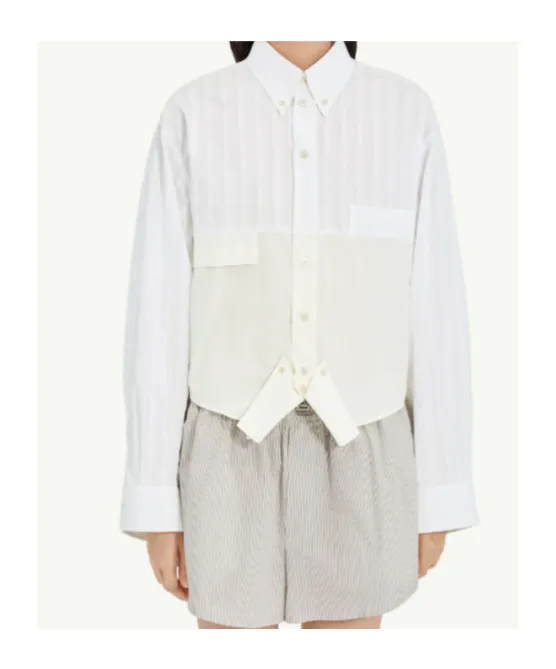Mm6 Maison Margiela Mirrored Poplin Shirt