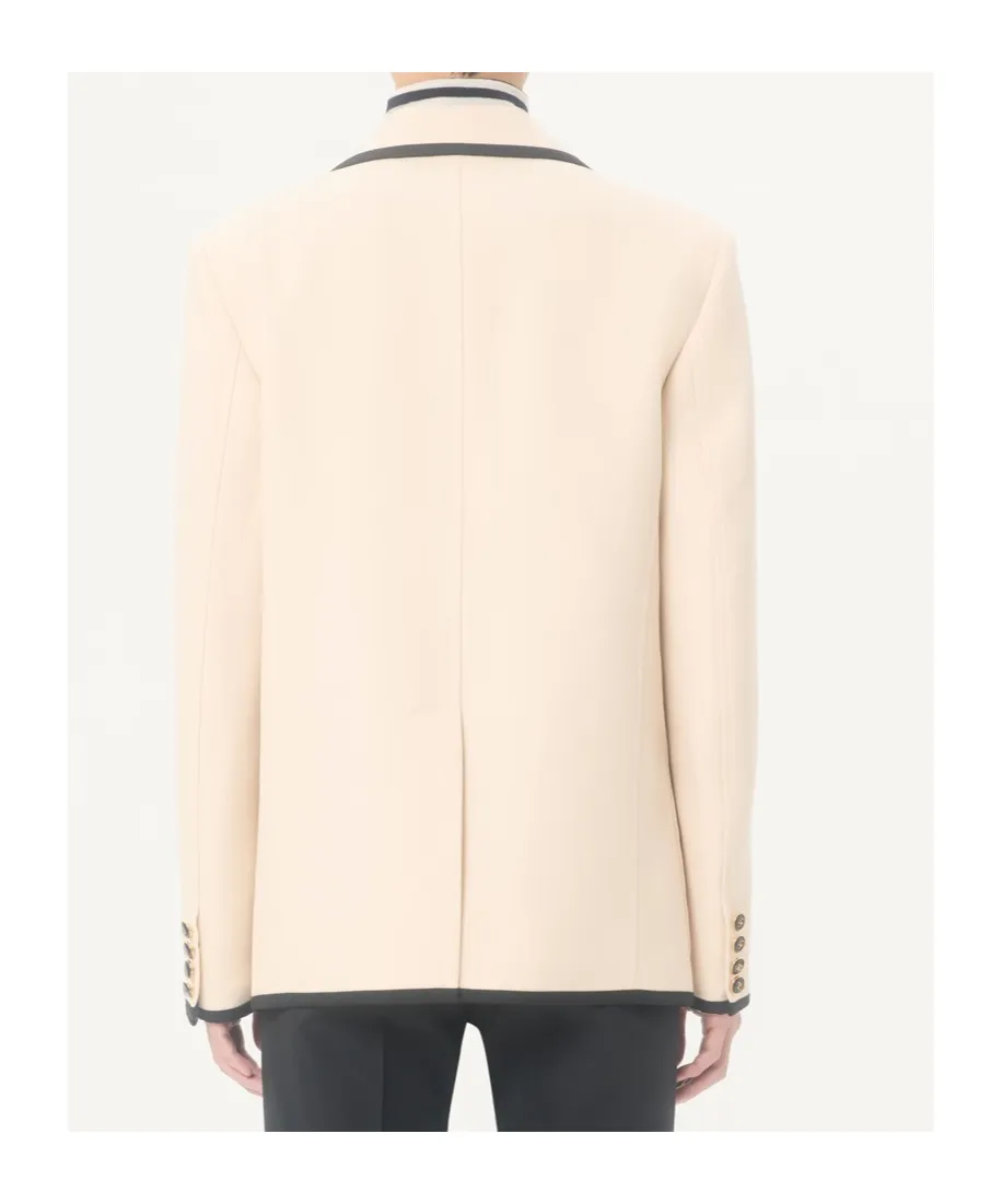 Valentino	Single-Breasted Long-Sleeved Blazer