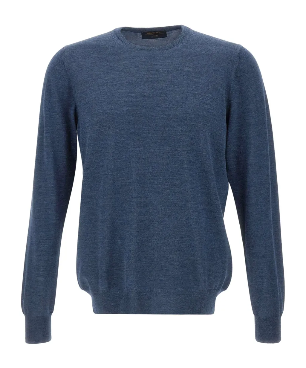 Long-Sleeved Crew Neck Sweater
