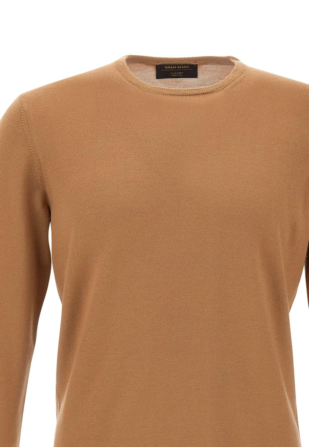Long-Sleeved Crew Neck Sweater