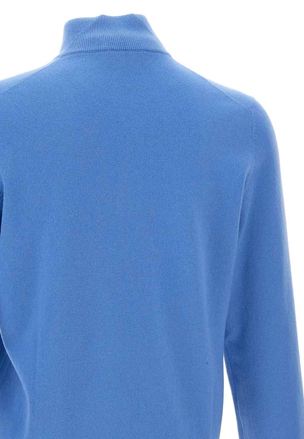 Long-Sleeved Stand-Collar Zippered Sweater