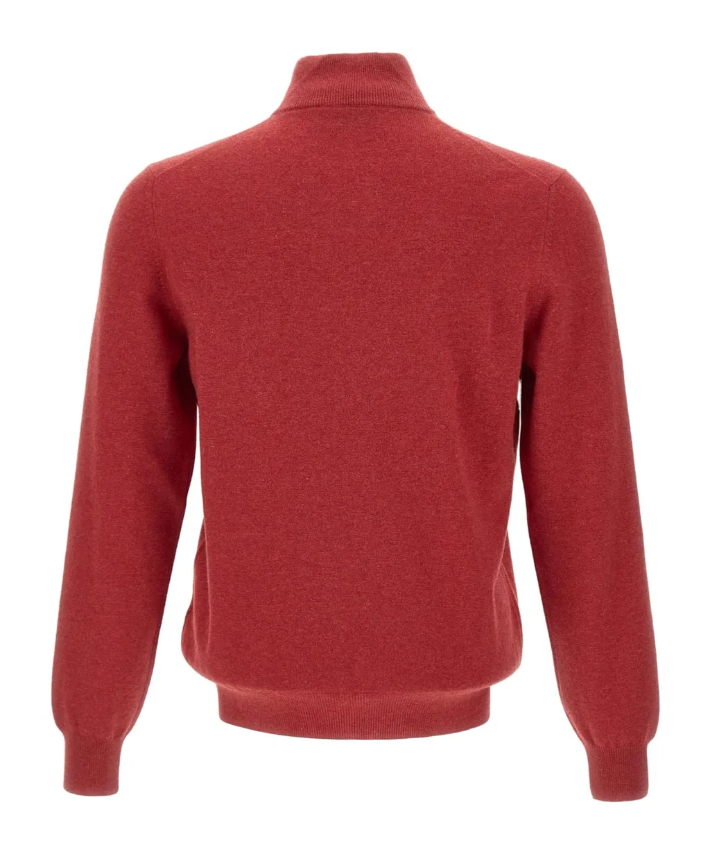 Long-Sleeved Half-Zip Sweater