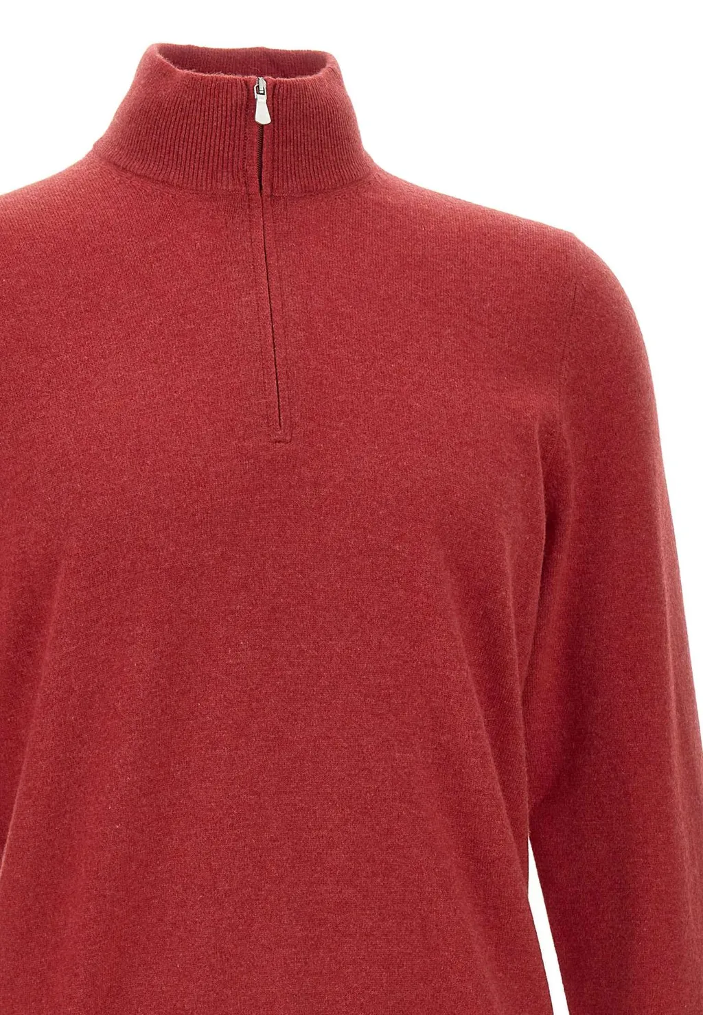 Long-Sleeved Half-Zip Sweater