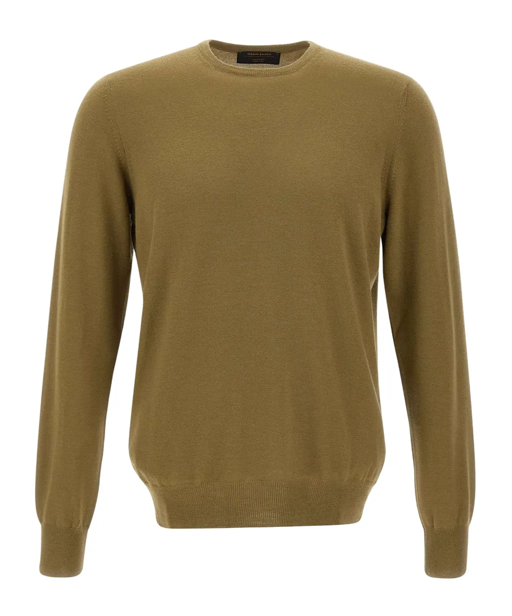 Long-Sleeved Crew Neck Sweater