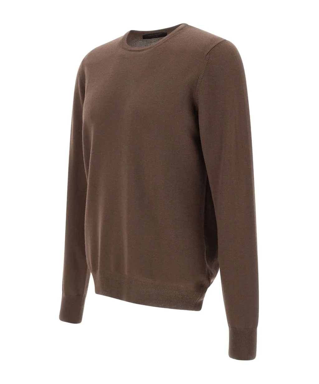 Long-Sleeved Crew Neck Sweater