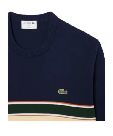 Textured-Stripes Logo-Embroidered Sweater