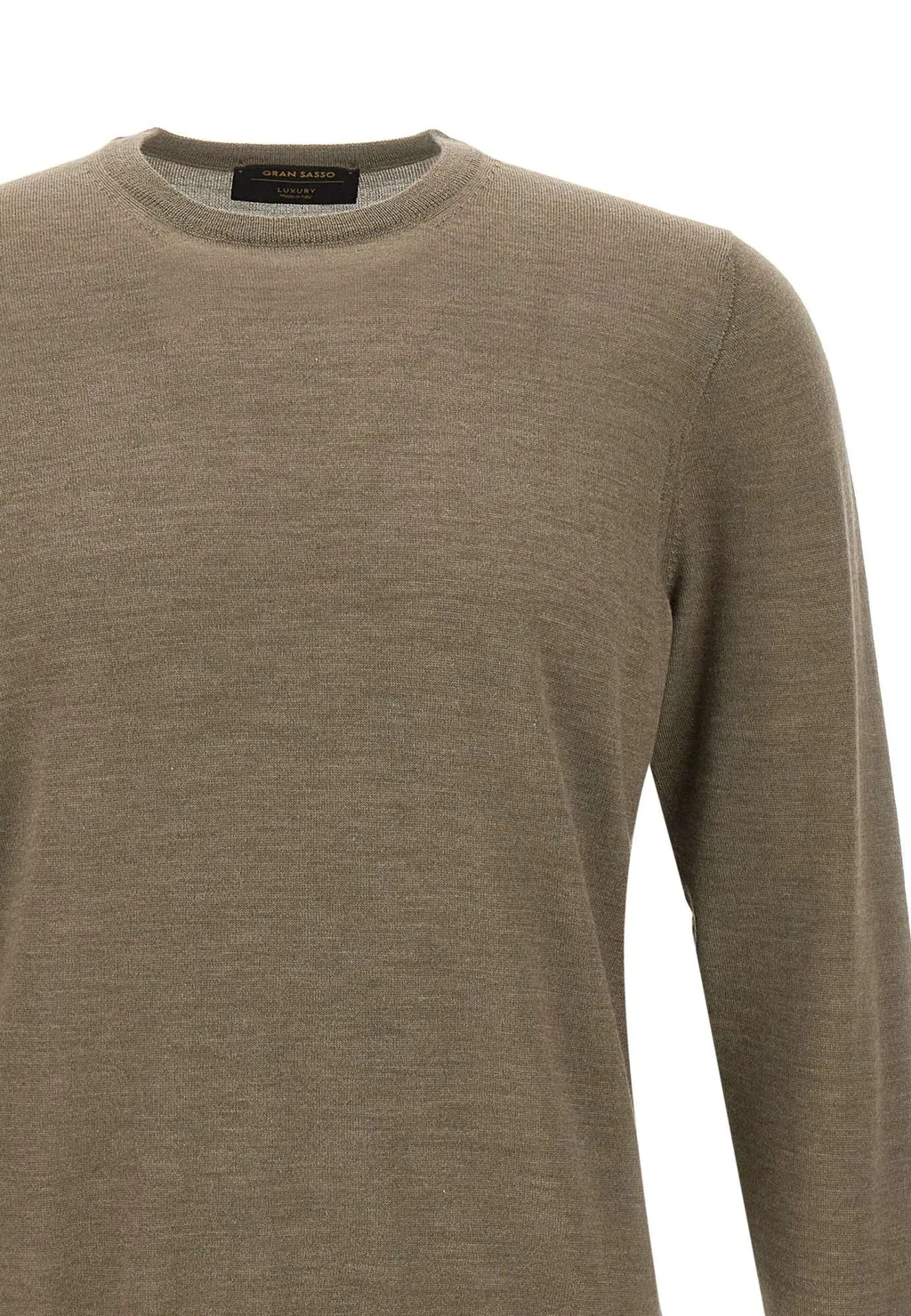 Long-Sleeved Crew Neck Sweater