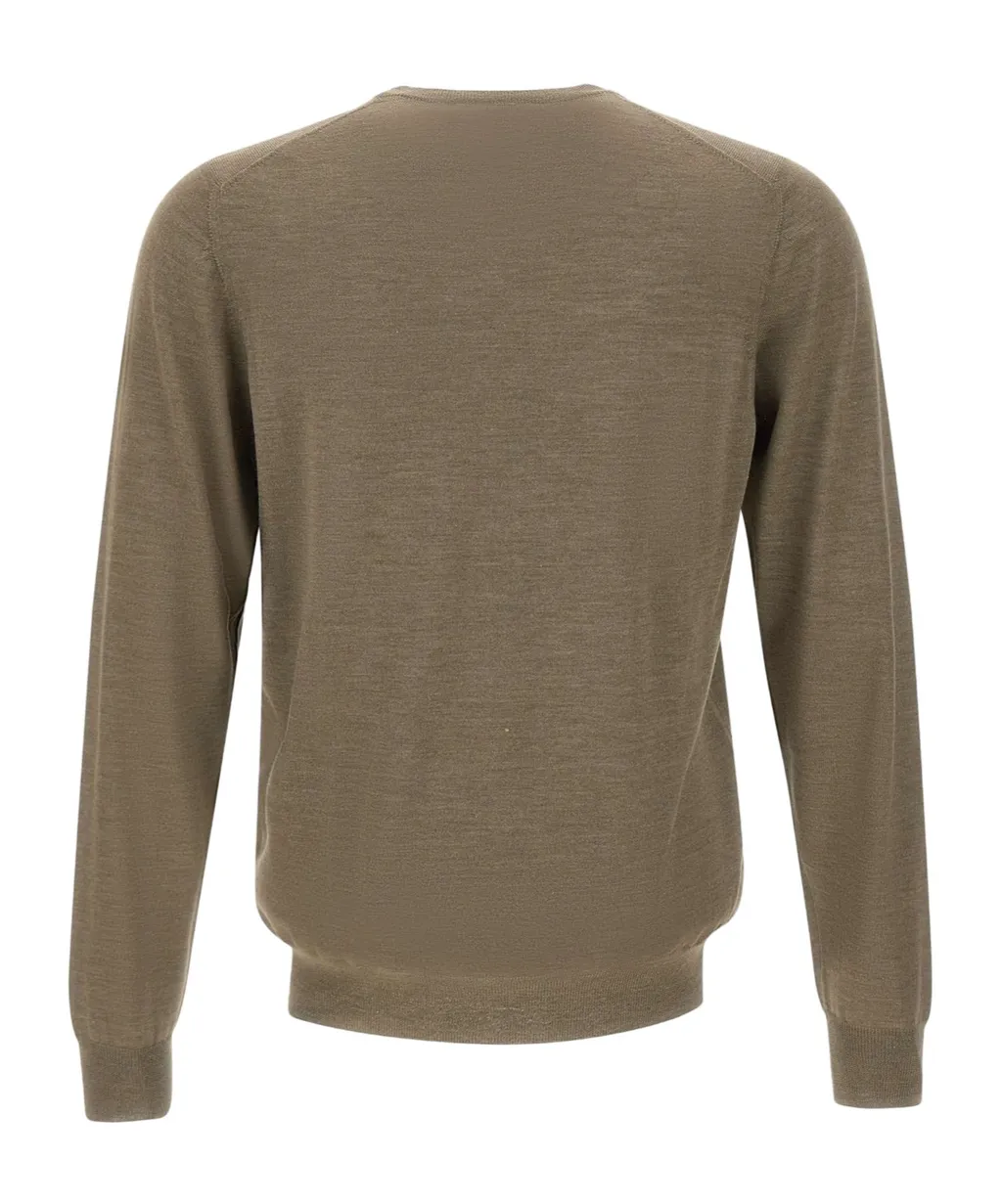 Long-Sleeved Crew Neck Sweater