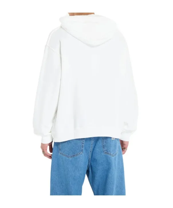 Mm6 Maison Margiela Zip-Up Drawstring Hoodie