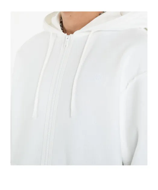 Mm6 Maison Margiela Zip-Up Drawstring Hoodie
