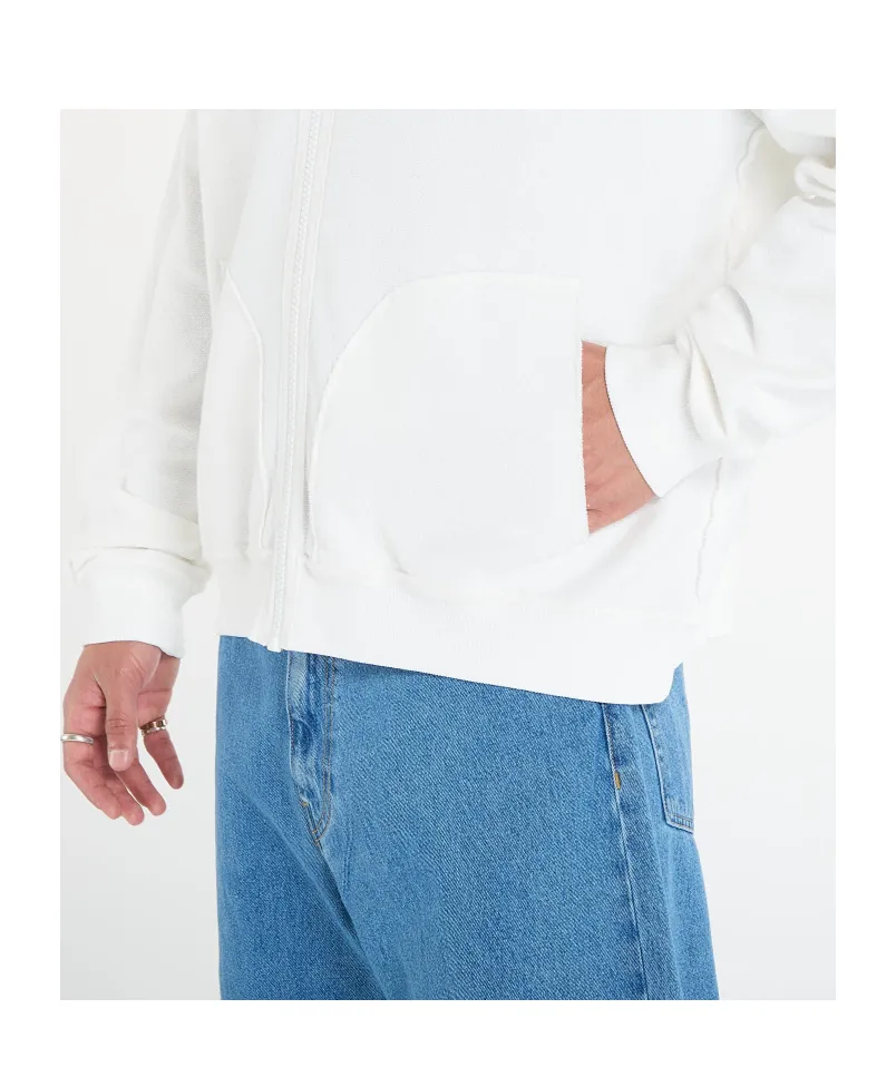 Mm6 Maison Margiela Zip-Up Drawstring Hoodie