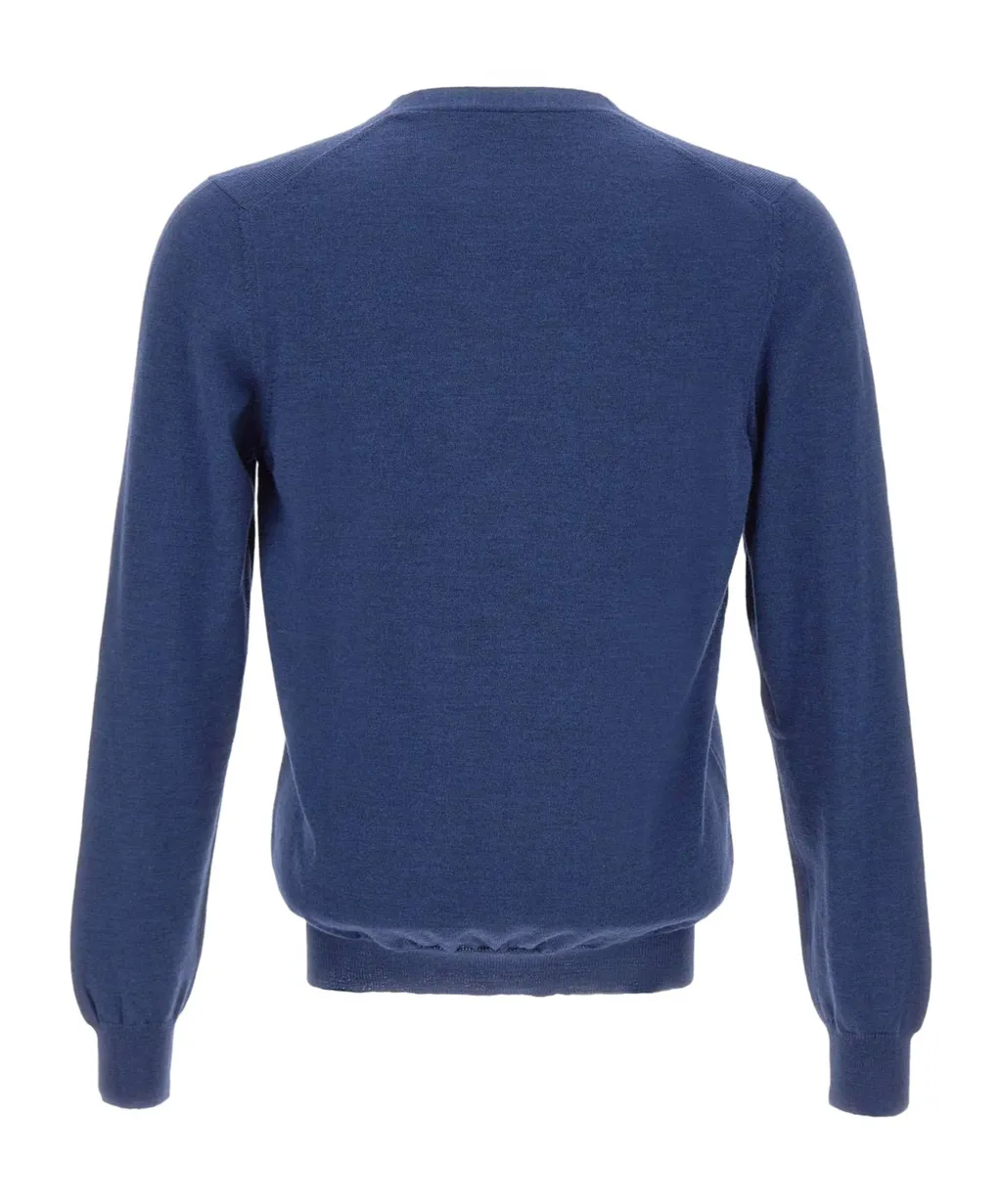 Long-Sleeved V-Neck Button-Up Cardigan