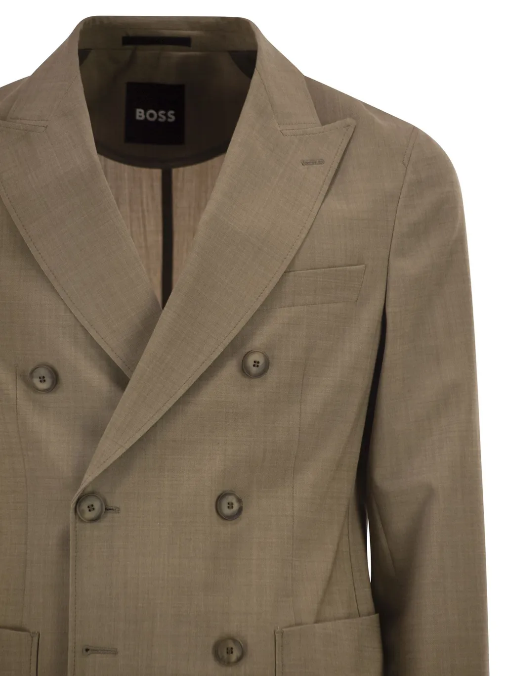 Boss Hugo Boss Double-Breasted Long-Sleeved Jacket