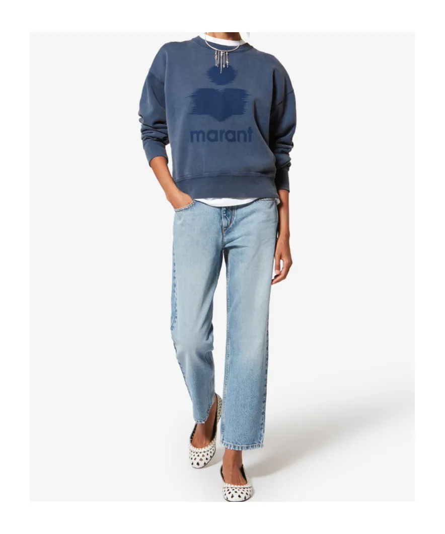 Isabel Marant Toile Logo Printed Crewneck Sweatshirt