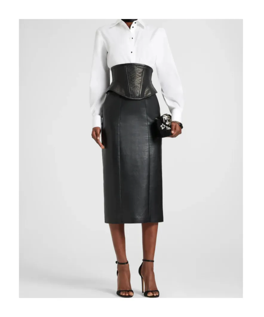 Leather Sheath Skirt