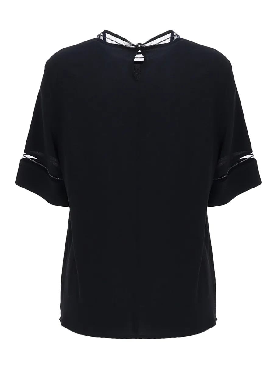 Fabiana Filippi Short Sleeved Embellished Detail T-Shirt