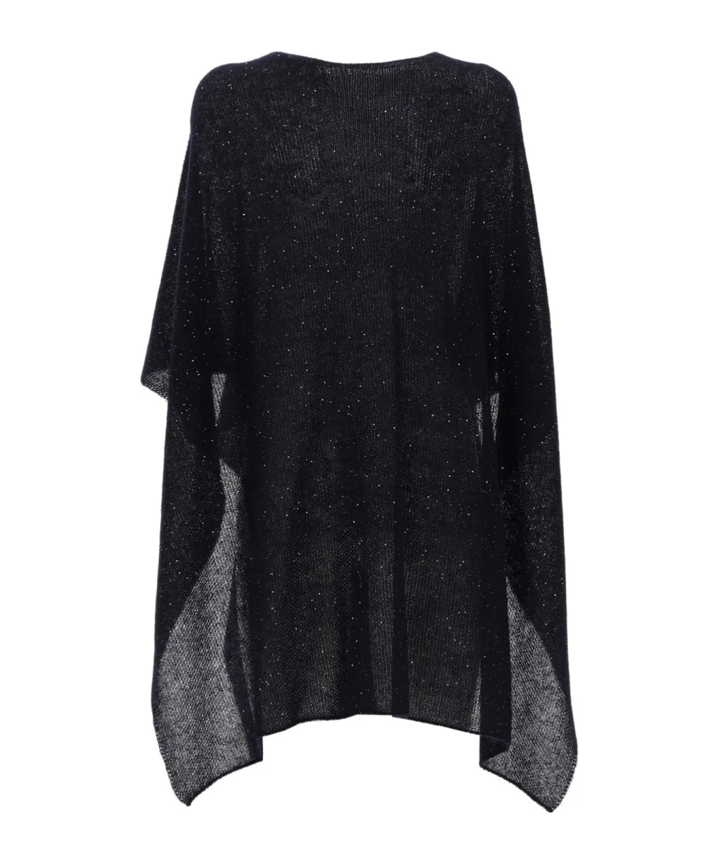 V-Neck Embellished Cape
