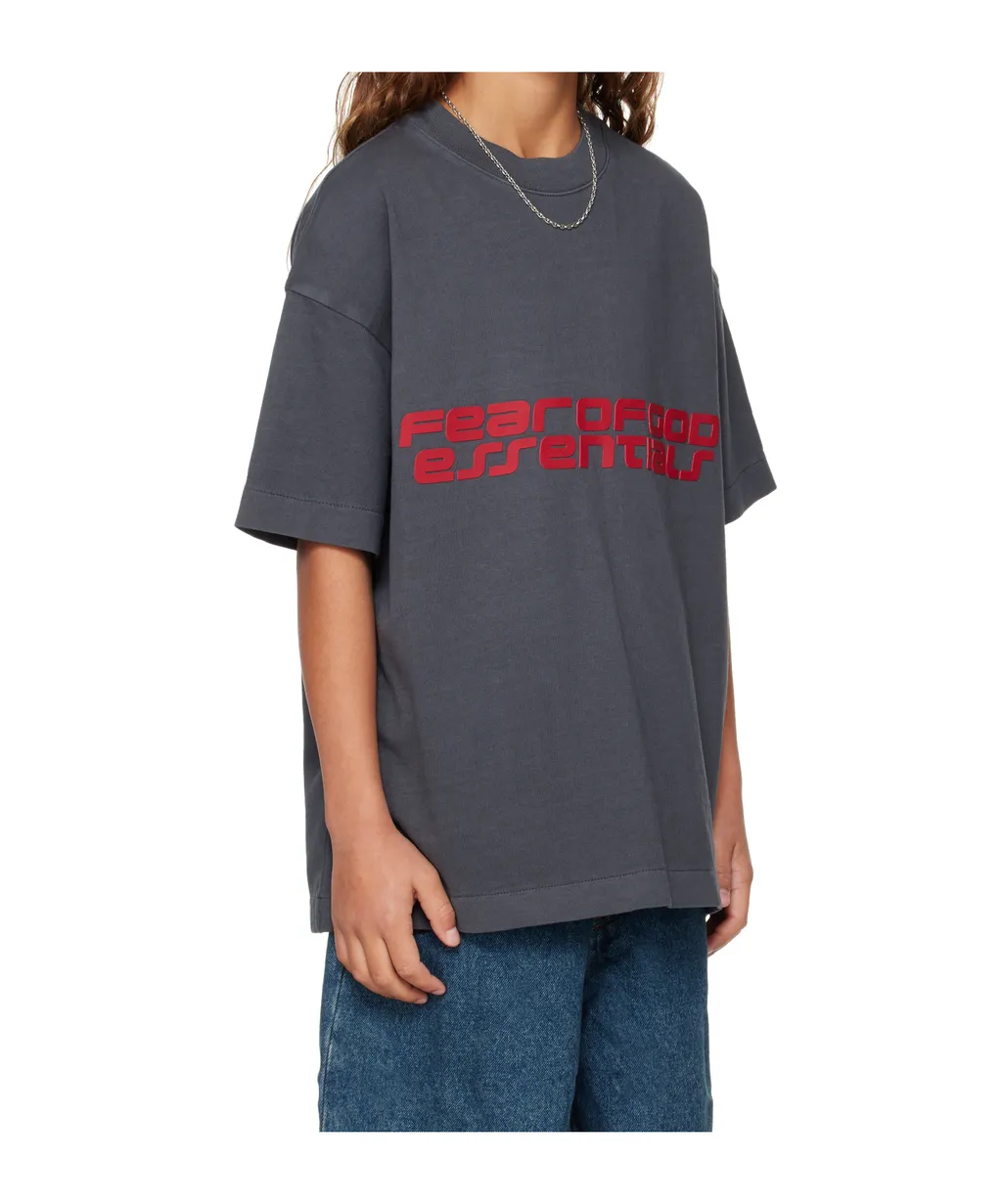 Fear Of God Essentials Kids Logo Printed Crewneck T-Shirt