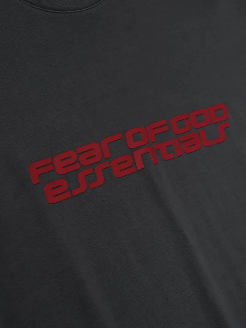Fear Of God Essentials Kids Logo Printed Crewneck T-Shirt