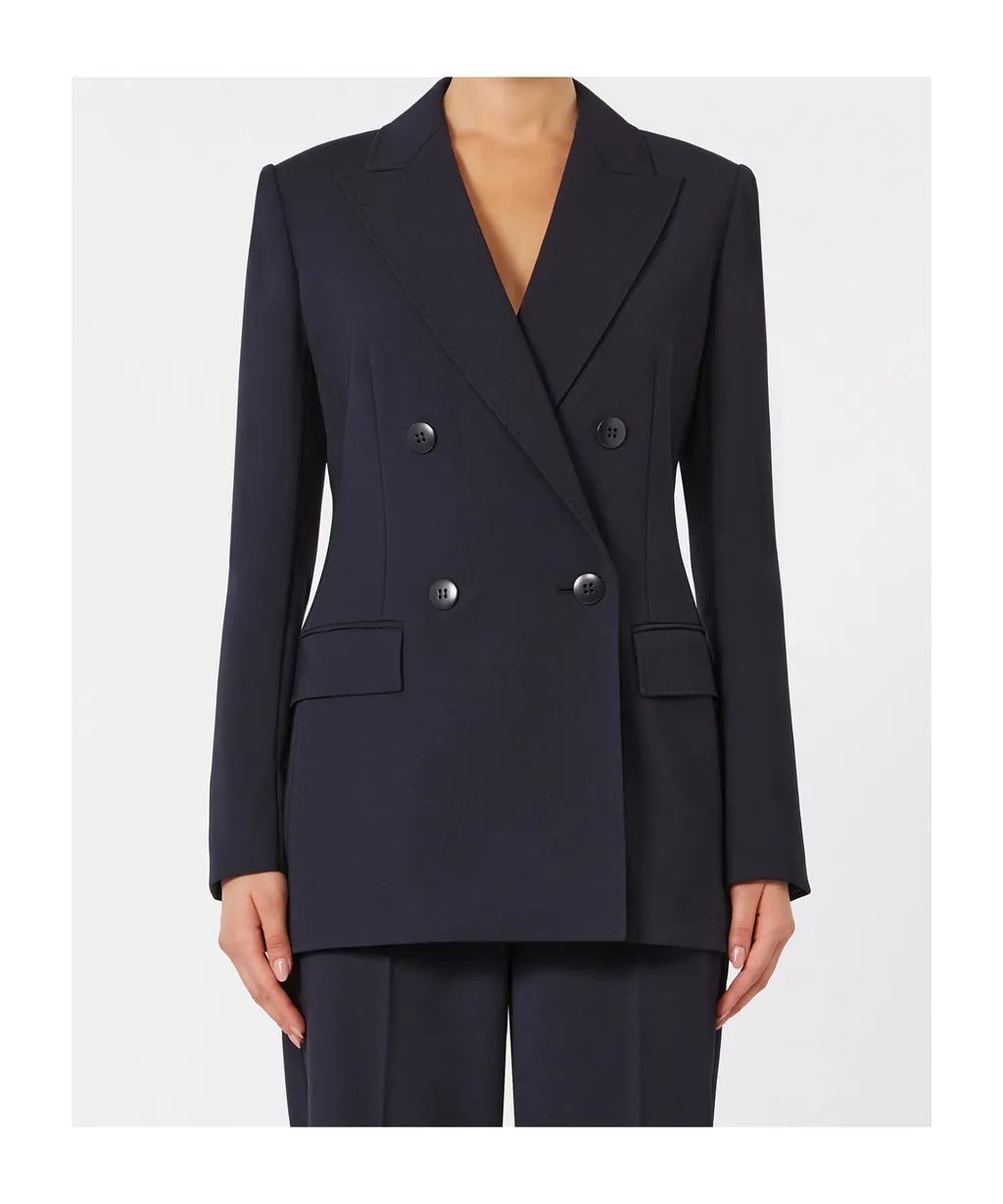 Wool Crepe Suit Jacket