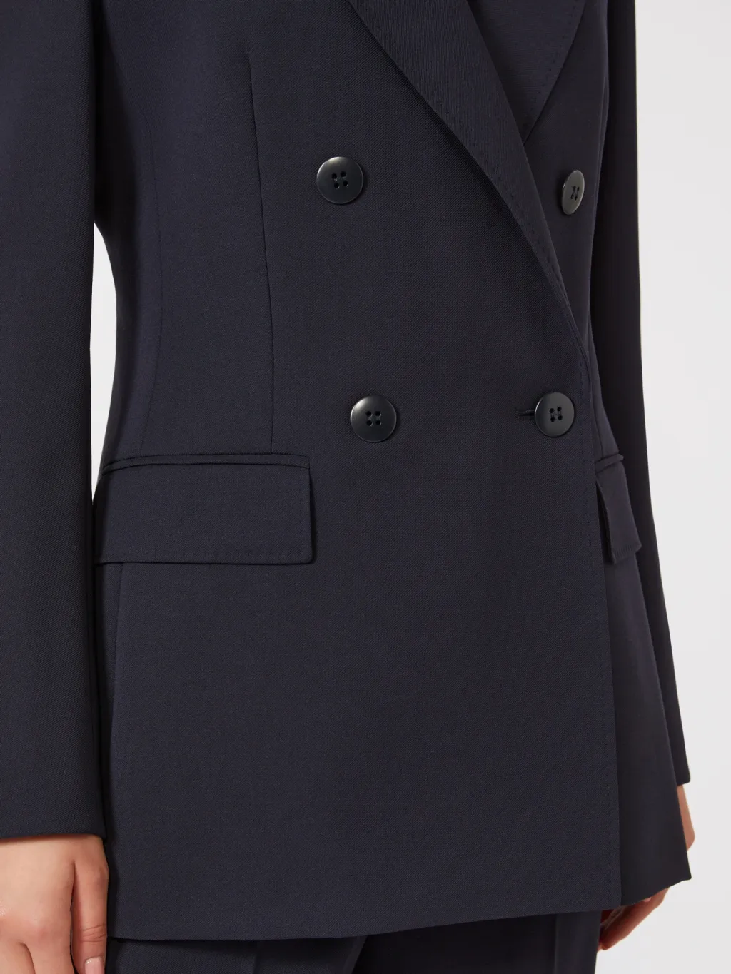 Wool Crepe Suit Jacket