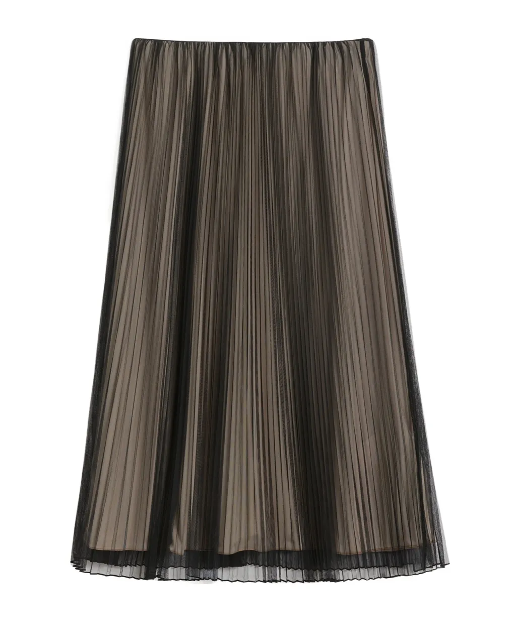 Pleated Tulle Skirt