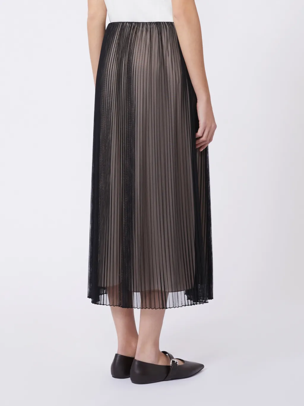Pleated Tulle Skirt