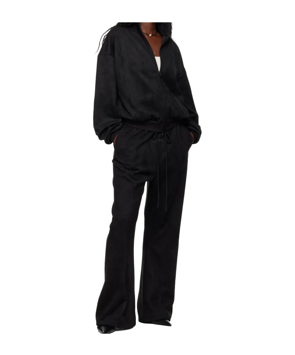 Suede Fleece Flare Sweatpant