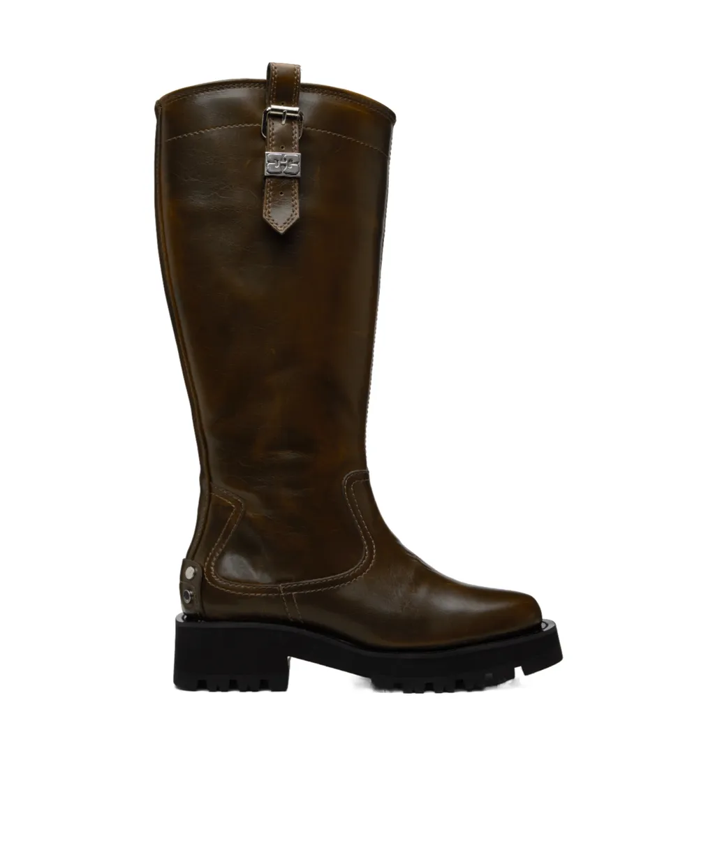 Round-Toe High Boots