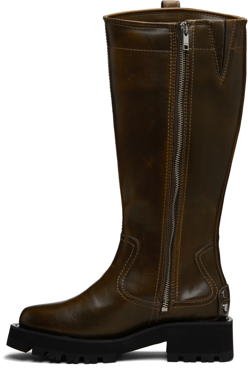 Round-Toe High Boots