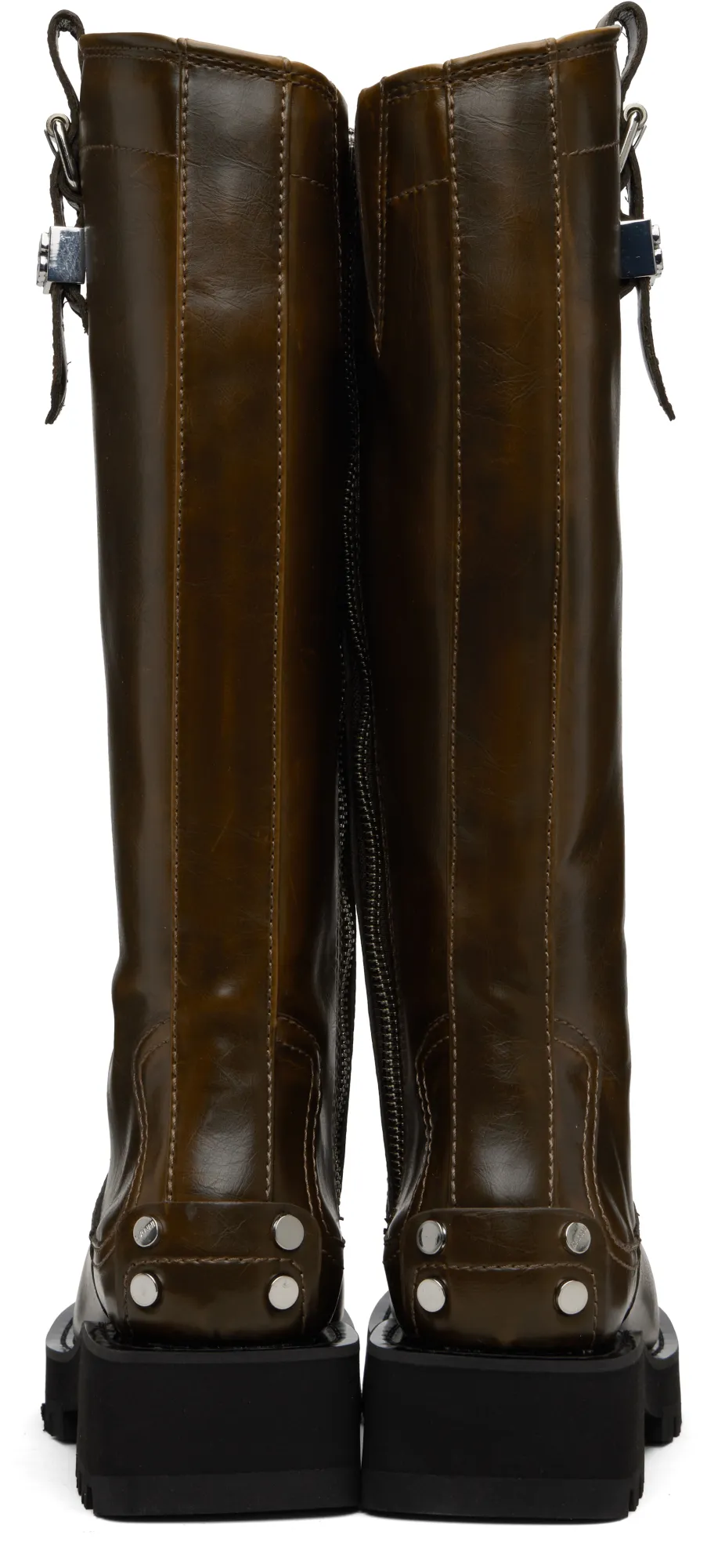 Round-Toe High Boots