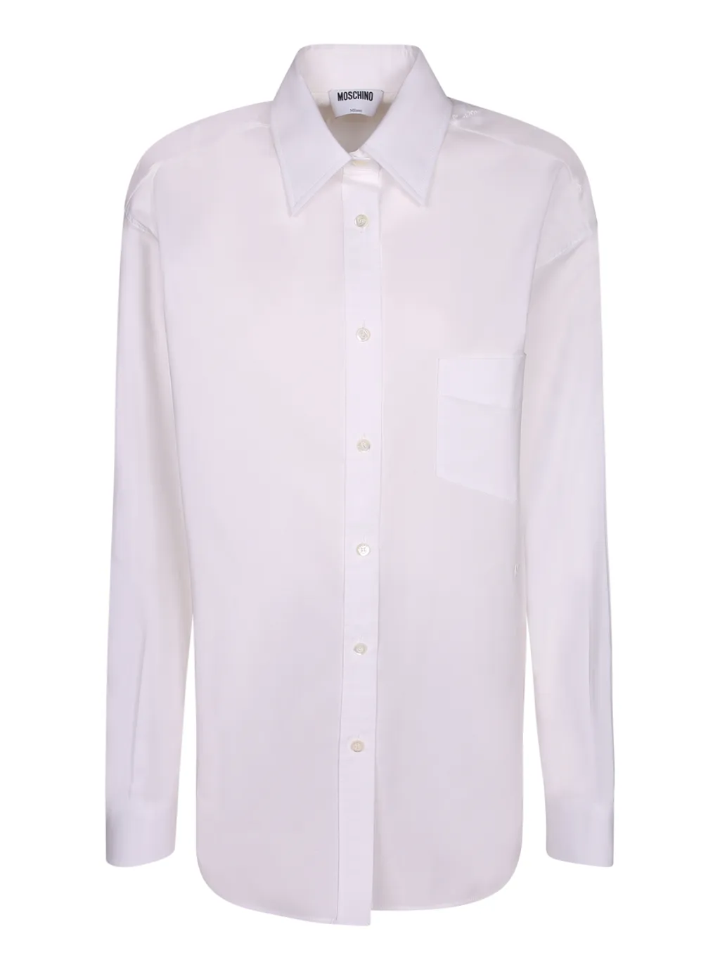 Moschino Logo Jacquard Long-Sleeved Shirt