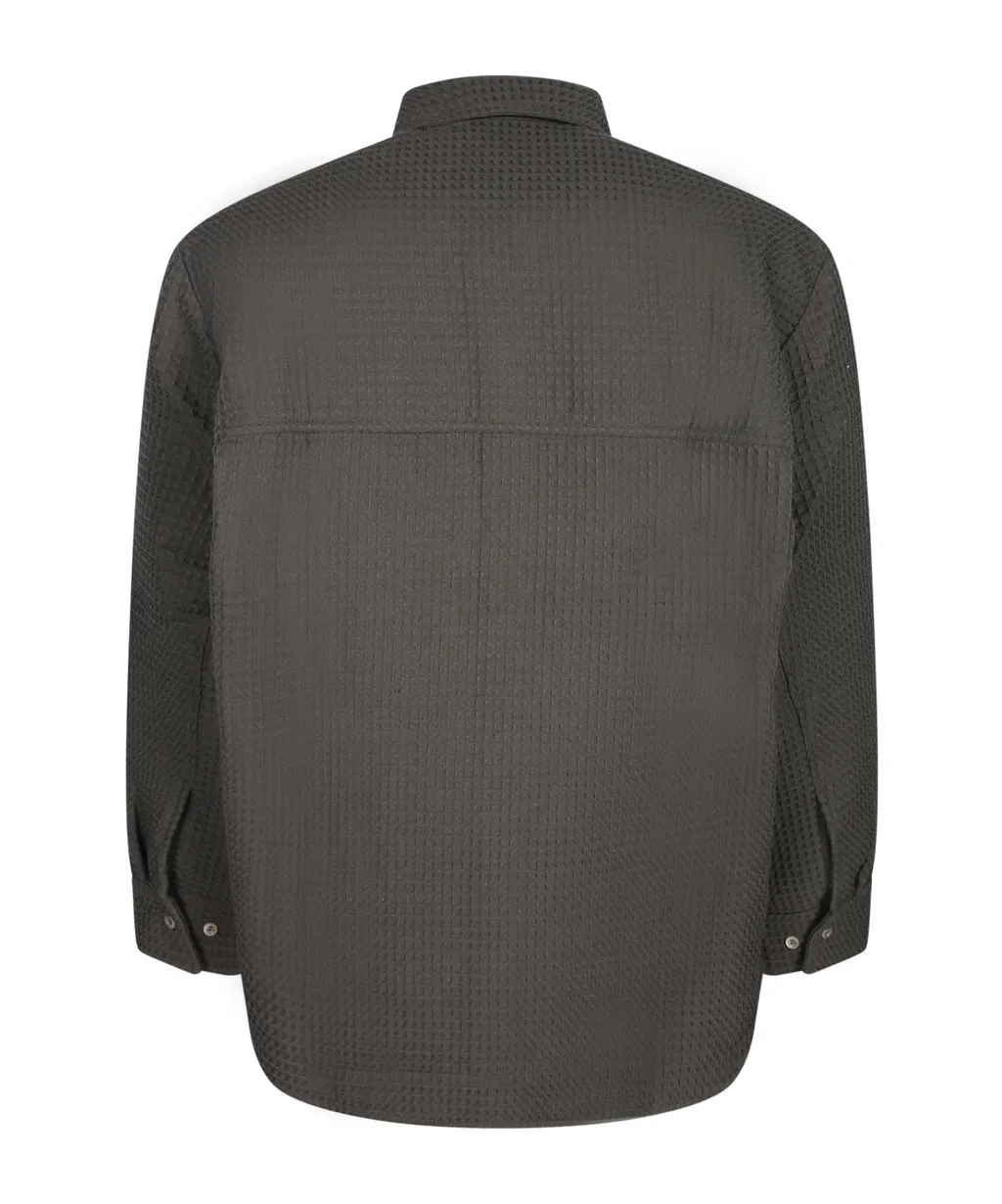 Waffle Fabric Shirt.