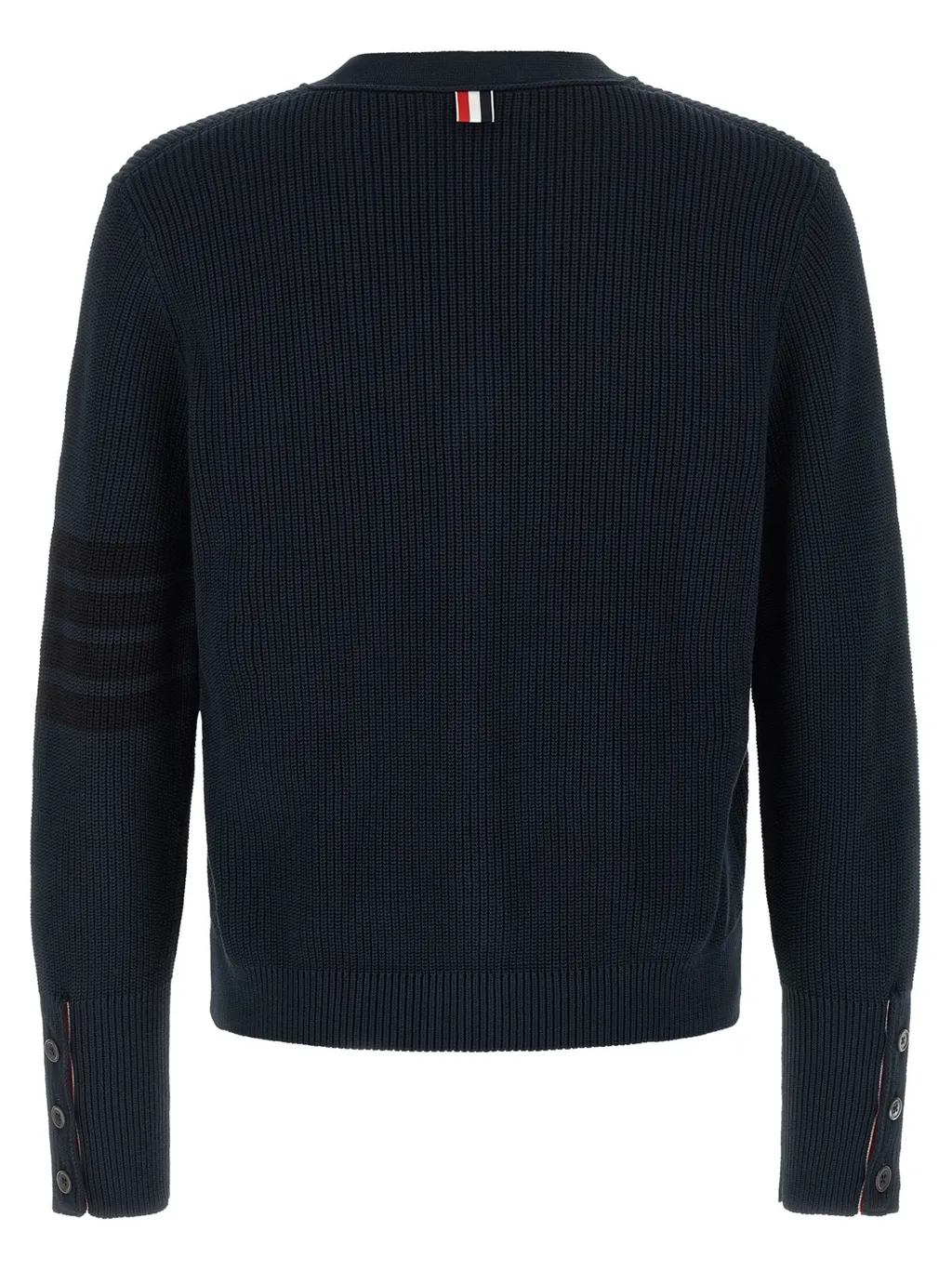 Thom Browne Garment Dyed 4-Bar Cardigan
