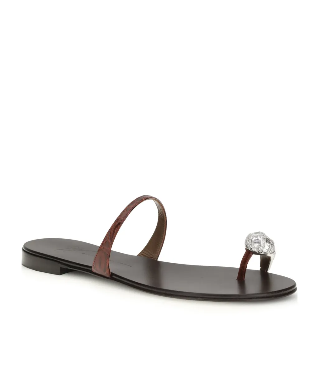 Giuseppe Zanotti Icon Ring Flat Sandals
