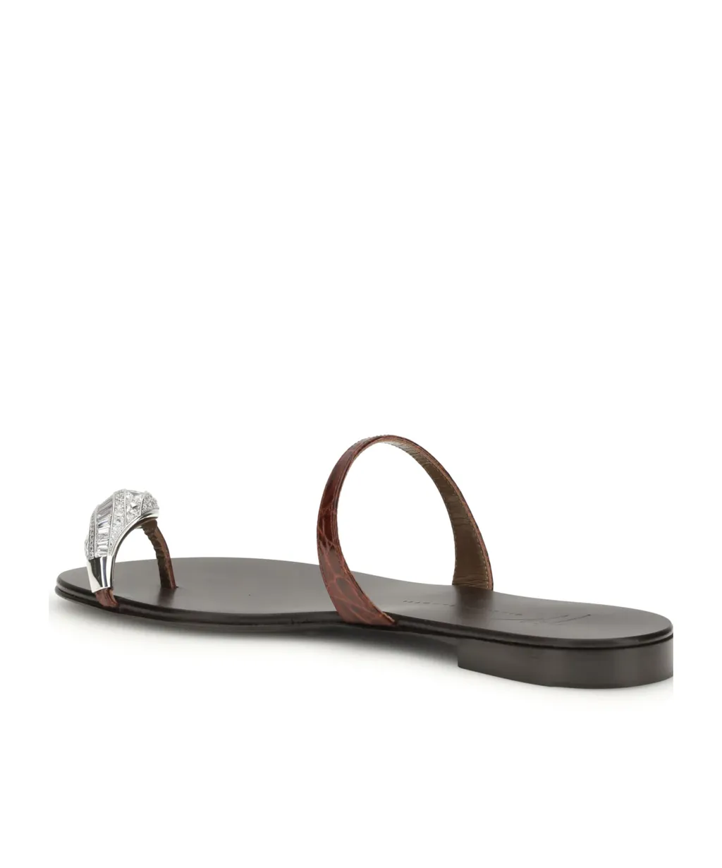 Giuseppe Zanotti Icon Ring Flat Sandals