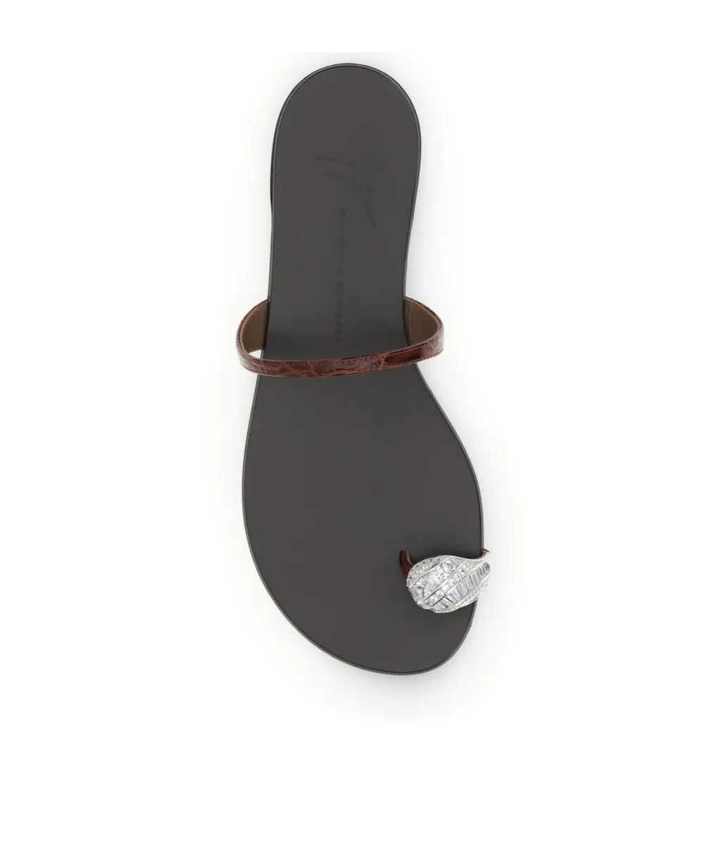Giuseppe Zanotti Icon Ring Flat Sandals