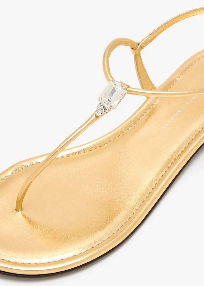 Giuseppe Zanotti Embellished Strap Flat Sandals