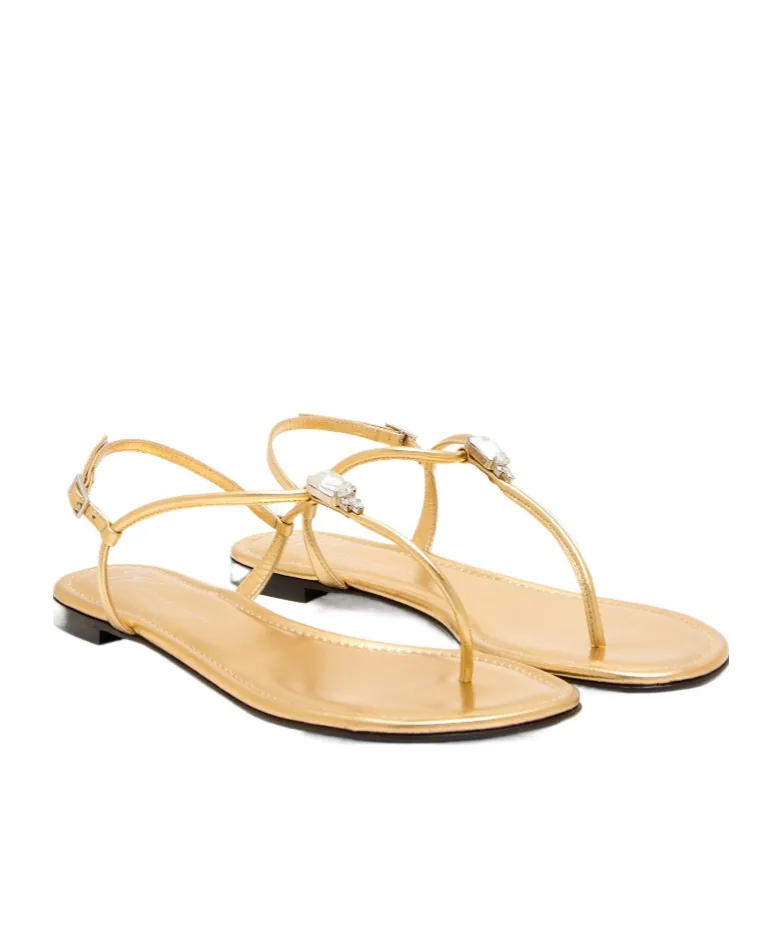 Giuseppe Zanotti Embellished Strap Flat Sandals