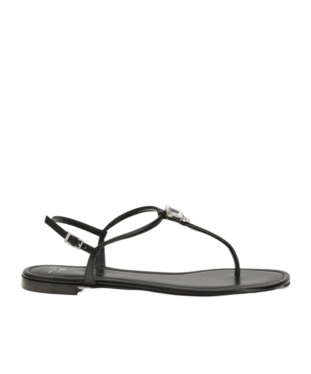 Giuseppe Zanotti Embellished Strap Flat Sandals