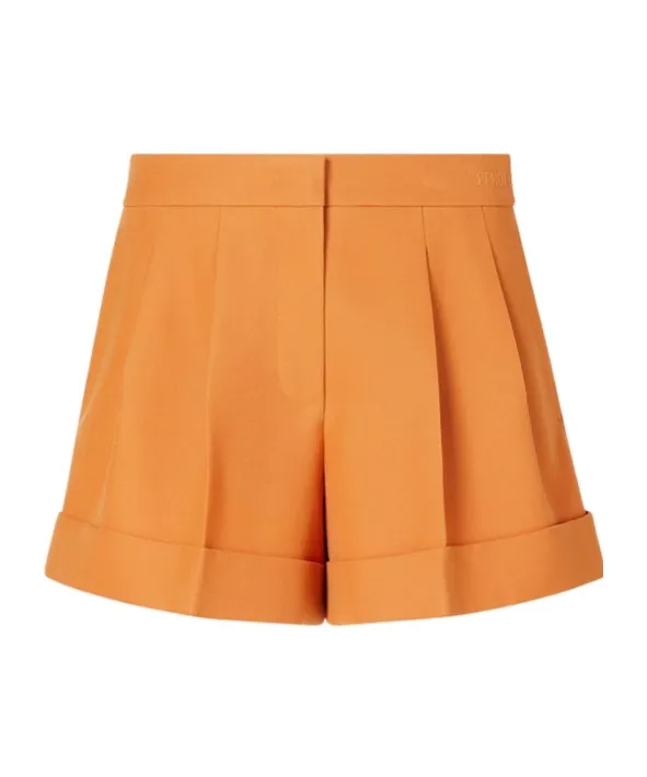 Fendi Pleated Flared Shorts