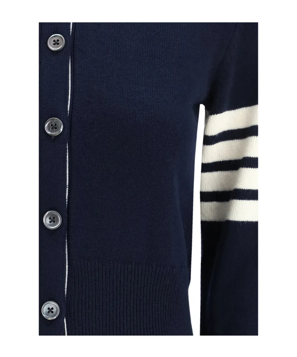 Thom Browne 4-Bar Knitted Cardigan