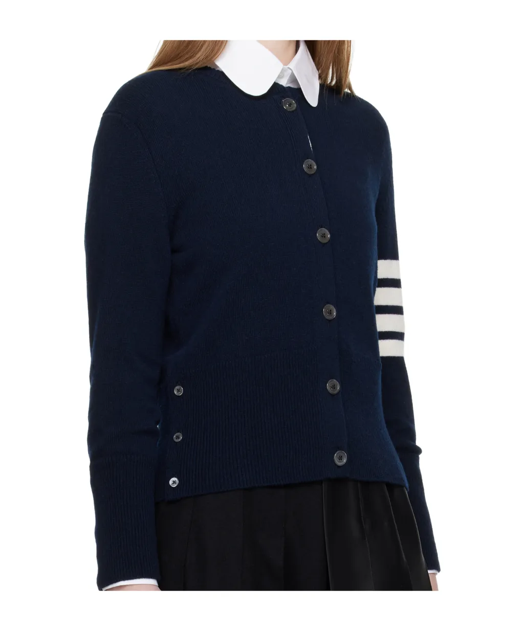 Thom Browne 4-Bar Knitted Cardigan