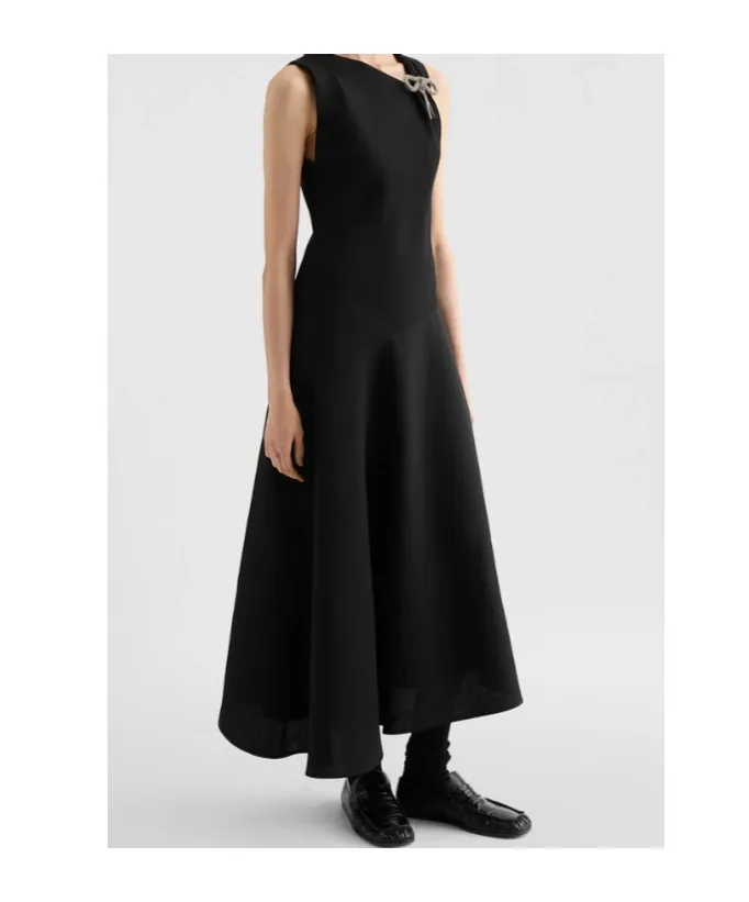 Jil Sander Asymmetrical Hem Evening Dress
