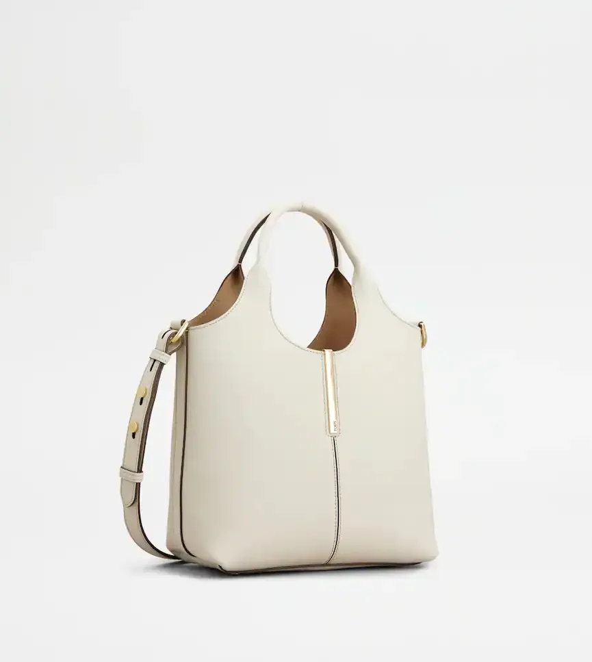 Tod's Logo Engraved Mini Shopping Bag