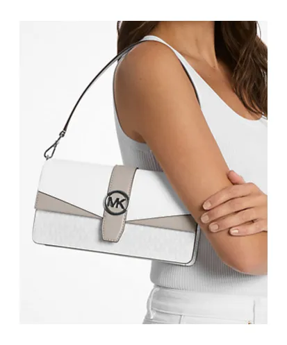 Greenwich Medium Signature Logo Convertible Shoulder Bag
