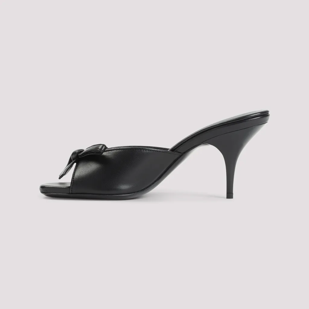 70Mm Leather Heeled Sandals